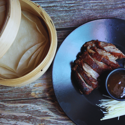 Crispy Duck with Pancakes